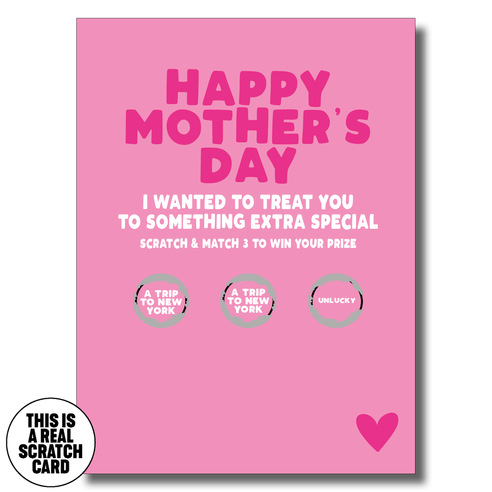 Pink New York Scratch Mother's Day Card #1 image
